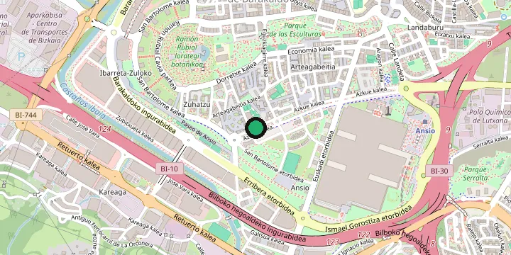 Mapa de la zona de Bilbao Exhibition Centre