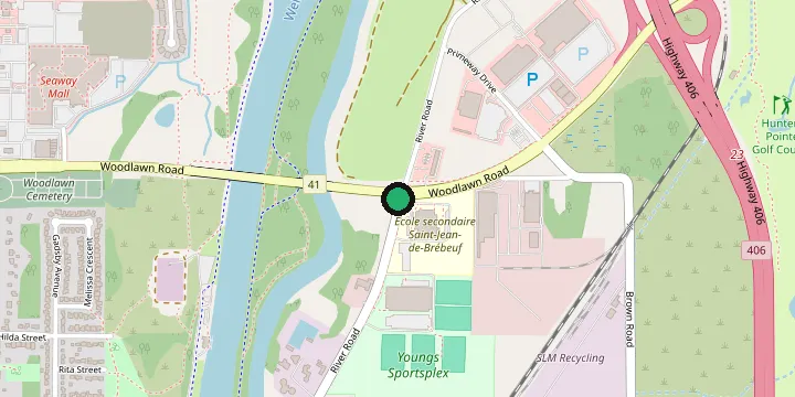 Carte du quartier de Club Richelieu Welland