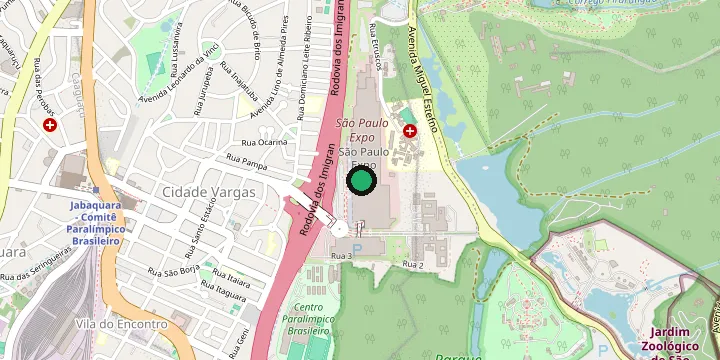 Mapa okolí místa São Paulo Expo